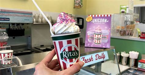 rita's italian ice menu|rita's italian ice unicorn.